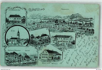 79787 W7898 Oberlauchringen , Kr Waldshut 1902 Lithographie Bierbrauerei... - 13620914