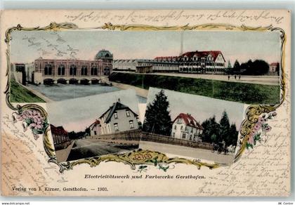 86368 W8906 Gersthofen 1904 - Elektrizitätswerk Farbwerke - 13606361