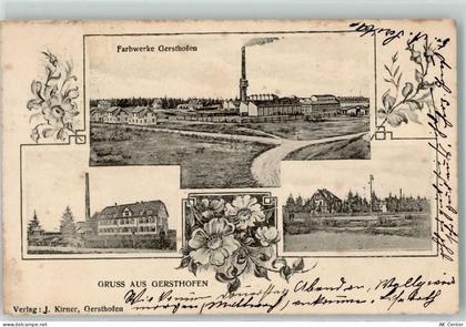 86368 W8906 Gersthofen 1904 - Farbwerke Fabrik - 13607858