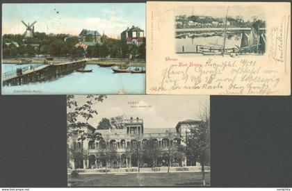 DEUTSCHLAND ETC. ECKERNFÖRDE-BORBY, 3 verschiedene Ansichtskarten