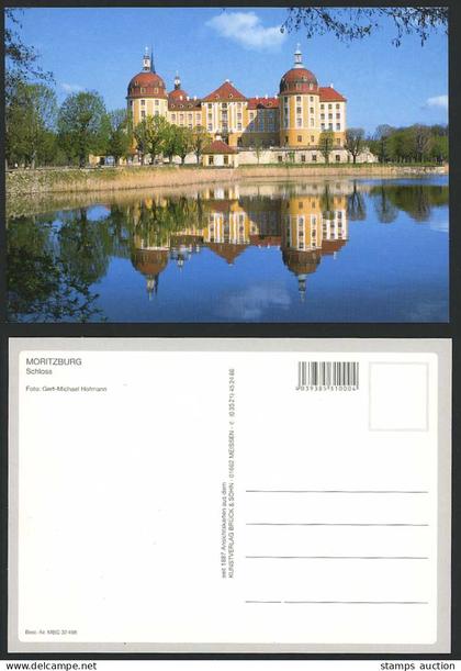 Germany, Moritzburg Schloss Castle Palace, Beautiful Reflection in Lake Postcard