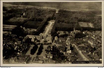 W6830 Schwetzingen um 1930 - Schwetzingen: Luftbild, Schlossgarten,Badis... - 20022206