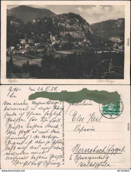 Ansichtskarte Oybin Berg Oybin 1927