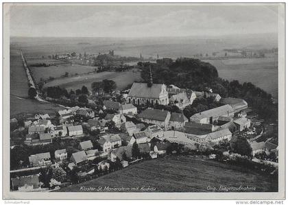 AK Fliegeraufnahme Luftbild Panschwitz Kuckau Gasthof am Kloster St. Marienstern bei Kamenz Elstra Burkau Crostwitz