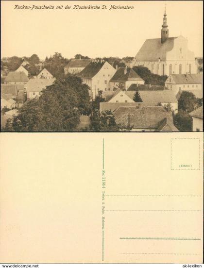 Ansichtskarte Panschwitz-Kuckau Panicy-Kukow Stadt, Klosterkirche 1917