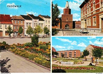 Pasewalk Mecklenburg Vorpommern Ernst Thaelmann Platz Muehlentor Platz der Aufba