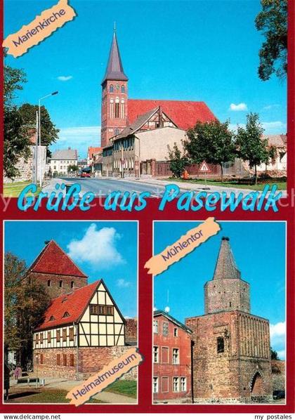 Pasewalk Mecklenburg Vorpommern Marienkirche Muehlentor Heimatmuseum
