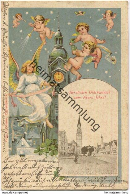 Pfaffenhofen an der Ilm - Engel - Neujahr - Verlag L. Krammel Pfaffenhofen - gel. 1901