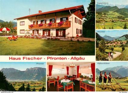 Kreuzegg Pfronten Bayern Haus Fischer Zugspitze Panorama Alphornblaeser Pfronten