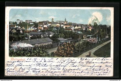 AK Pfullendorf, Teilansicht mit Bahnhof