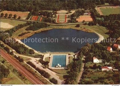 Pinneberg Fliegeraufnahme Rosenstadt Freibad