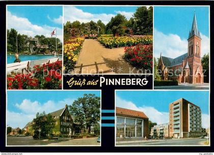 Pinneberg Freibad Rosengarten Christuskirche Kreishaus Friedrich Ebert Strasse
