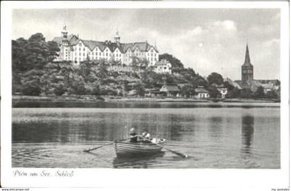Ploen See Ploen Schloss ungelaufen ca. 1955