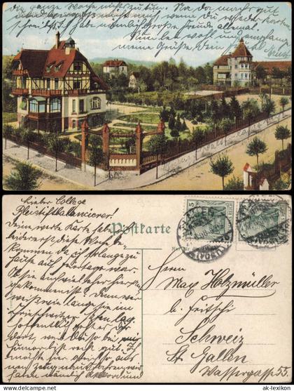 Ansichtskarte Jocketa-Pöhl Villenkolonie 1908