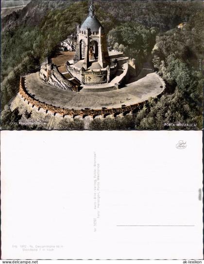 Luftbild Ansichtskarte Porta Westfalica Blick auf Porta Westfalica