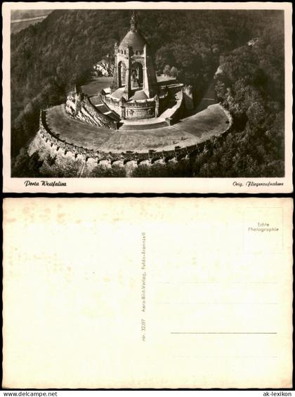 Luftbild Ansichtskarte Porta Westfalica Blick auf Porta Westfalica