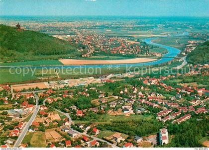 Porta Westfalica Fliegeraufnahme