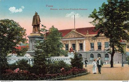 AK Posen Museum Kaiser Friedrich Denkmal Posen ungelaufen Postkarte