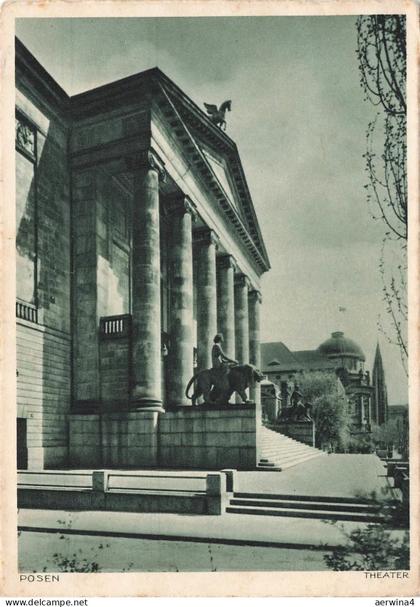 AK Posen Theater Posen ungelaufen Postkarte