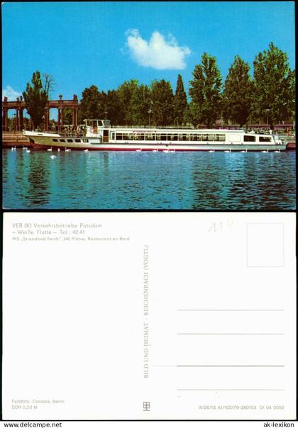 Potsdam Weiße Flotte Potsdam  Potsdam Ansichtskarte  Dampfer 1979