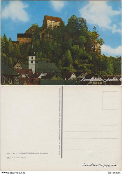 Ansichtskarte Pottenstein Burg Pottenstein 1970
