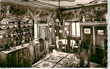Pottenstein Oberfranken Burg-Pottenstein Rittersaal Wandmalereien Zinnteller Mob