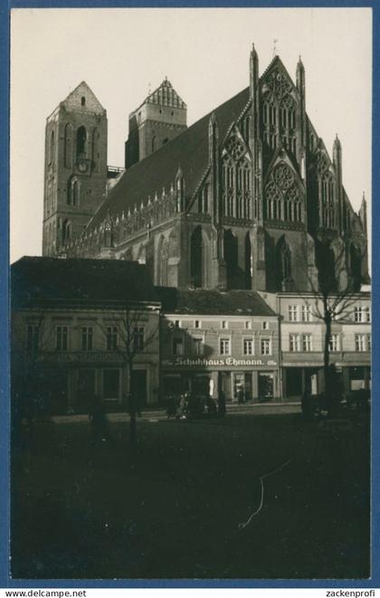 Prenzlau Marienkirche Schuhhaus Ehrmann, ungebraucht (AK1883)