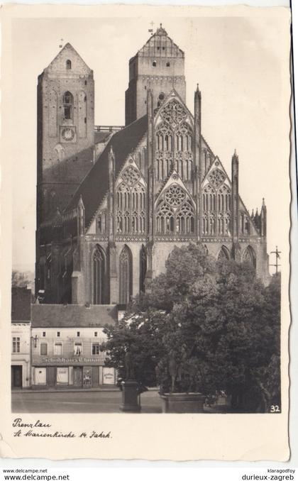 Prenzlau old postcard travelled 1939 b170801