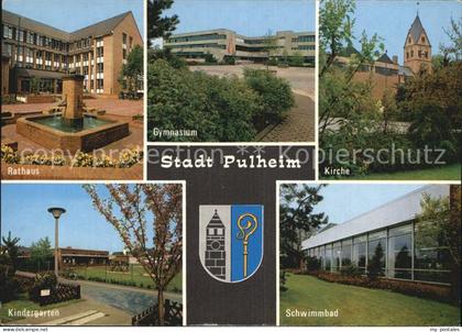 Pulheim Rathaus Gymnasium Kirche Kindergarten Schwimmbad
