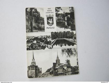 PUTLITZ , 1000 Jahrfeier ,  seltene Karte um  1975