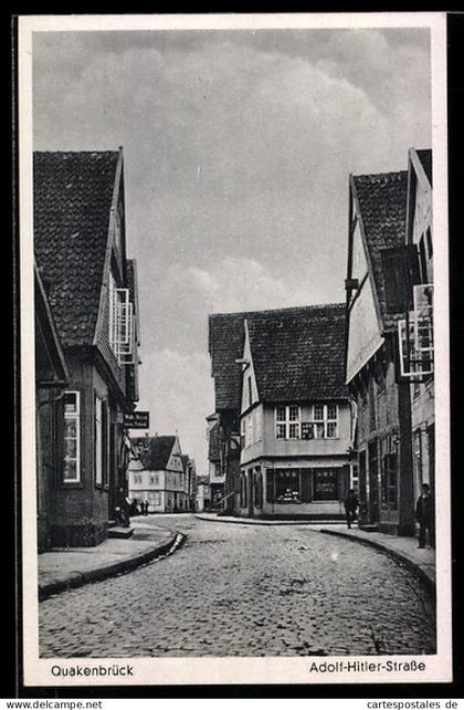 AK Quakenbrück, Blick in die Strasse