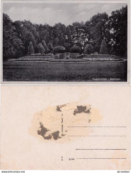 Ansichtskarte Quakenbrück Partie im Ehrenhain 1938