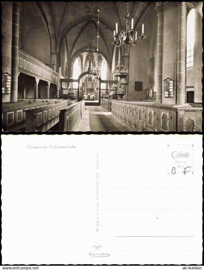 Ansichtskarte Quakenbrück St Sylvesterkirche - Altar 1956