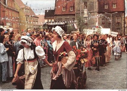 Querfurt Sachsen-Anhalt mittelalterlicher Festumzug auf dem Markt