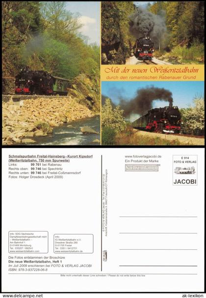 Rabenau Mit der neuen Weißeritztalbahn durch  Rabenauer Grund 2009