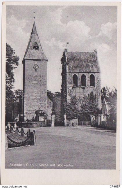 ALLEMAGNE - GERMANY - RASTEDE   in Oldenburg - KIRCHE MI GLOCKENTURM
