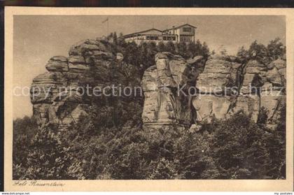 Saechsische Schweiz Fels Rauenstein Gaststaette