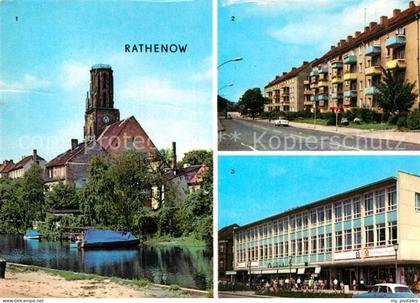 Rathenow Havel am Schleusenweg Leninallee Kaufhaus Magnet