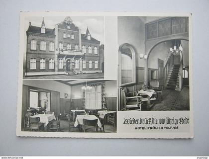 Rheda-Wiedenbrück , Hotel ,  Schöne Karte   , 2 Scans