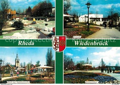 Rheda-Wiedenbrueck Wassergarten Seecafe Aegidiuskirche Kletterzirkus
