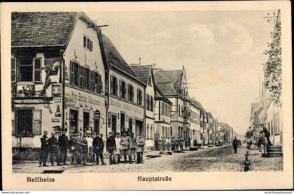 CPA Bellheim in der Pfalz, Hauptstraße, Kolonialwarenhandlung