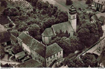 Oberfloersheim Ober-Floersheim Pfalz Alzey-Worms Kath-Kirche Friedhof Vogelschau