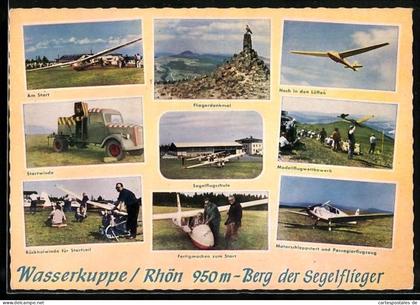 AK Wasserkuppe /Rhön, Segelflugschule, Modellflugwettbewerb