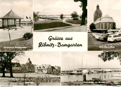 Ribnitz-Damgarten Ostseebad Kurpark Musikpavillon Uferpromenade Karl-Marx-Platz