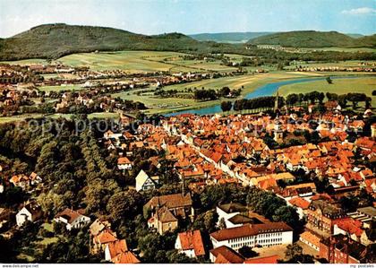 Rinteln Weser Niedersachsen Weser Fliegeraufnahme