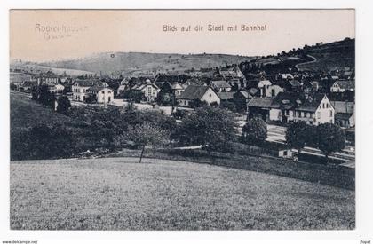 ALLEMAGNE - ROCKENHAUSEN Blick auf Stadt mit Bahnhof