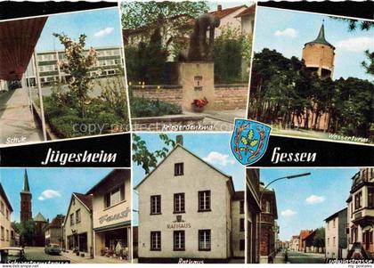 Juegesheim Schule Kriegerdenkmal Wasserturm Rathaus Ludwigstrasse Schwesternstra