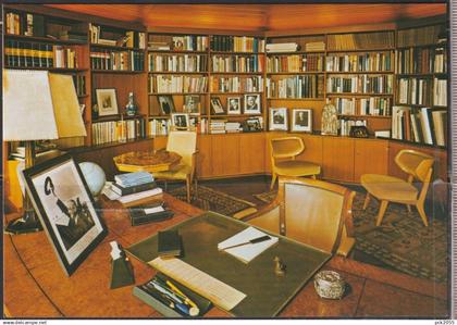 Röhndorf -Bundeskanzler -  Adenauer -Haus - Innenansicht des Memoiren-Pavillons - nicht gelaufen  ( AK 6374)