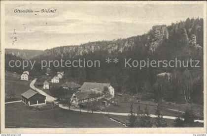 Rosenthal-Bielatal Ottomuehle mit Dachsstein Felsen