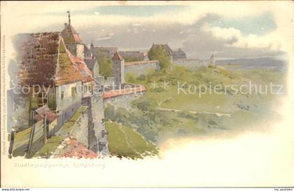 Rothenburg Tauber Stadtmauerparthie